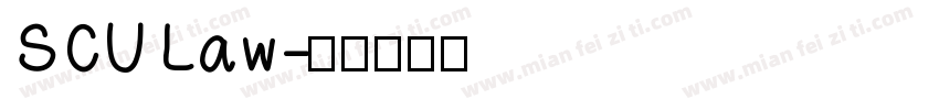 SCU Law字体转换
